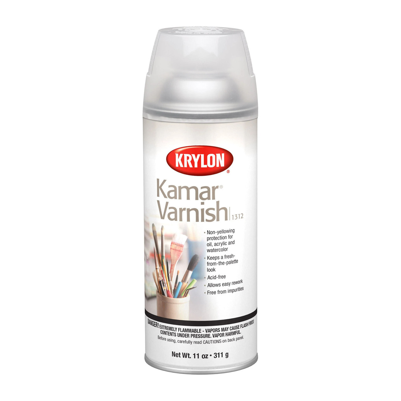 Varnish, 50 deg C, 11 oz Container, Aerosol Spray Can, Liquid, Clear , <20-1/2 cSt at 40 deg C Kinematic
