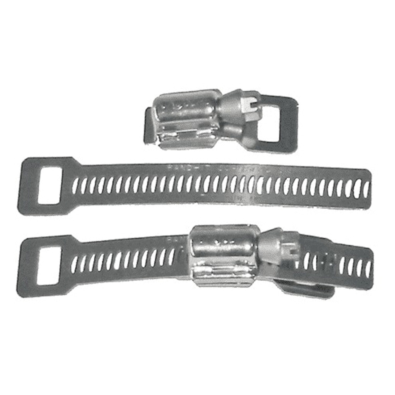 Clamp Kit, Adjustable, Includes (25) Scru-Seal Racks,  (25) Housings,  VALU-STRAP™ Plus Band 3/8 in x 0.02 in x 100 ft, Stainless Steel, Domestic