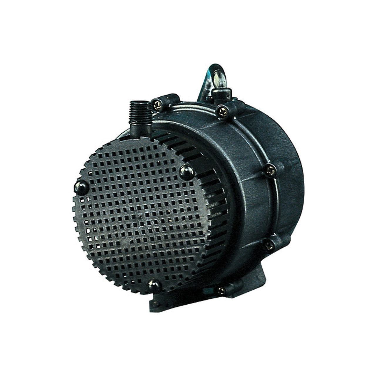 Submersible Pump, Centrifugal, 210 gph, 1/4 in MNPT Outlet, 0.0067 hp, 115 VAC, 1.1 A, 60 Hz, 4.4 psi Max, Nylon Impeller, 120 deg F, Nylon
