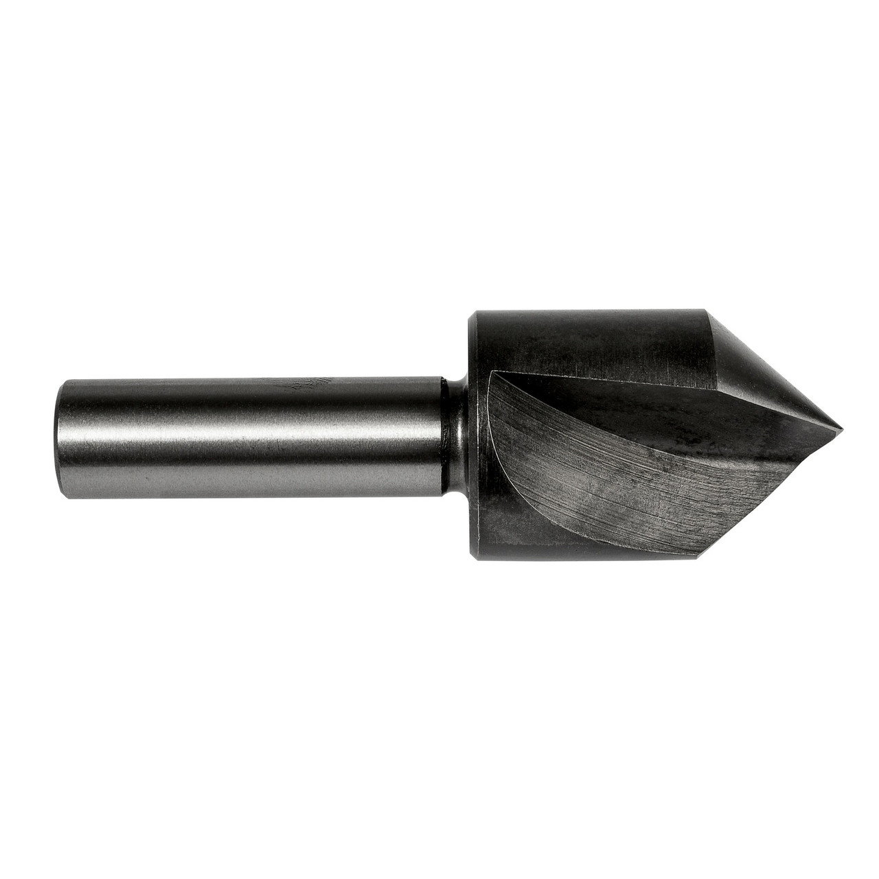 DORMER Countersink, Single End, 3/8 in Dia Body, 1-21/32 in Lg, 25/32 in Lg of Cut, Straight Shank, 1/4 in Dia Shank, Right Hand Cut, 9-1/2 mm Min Dia Cut, Bright