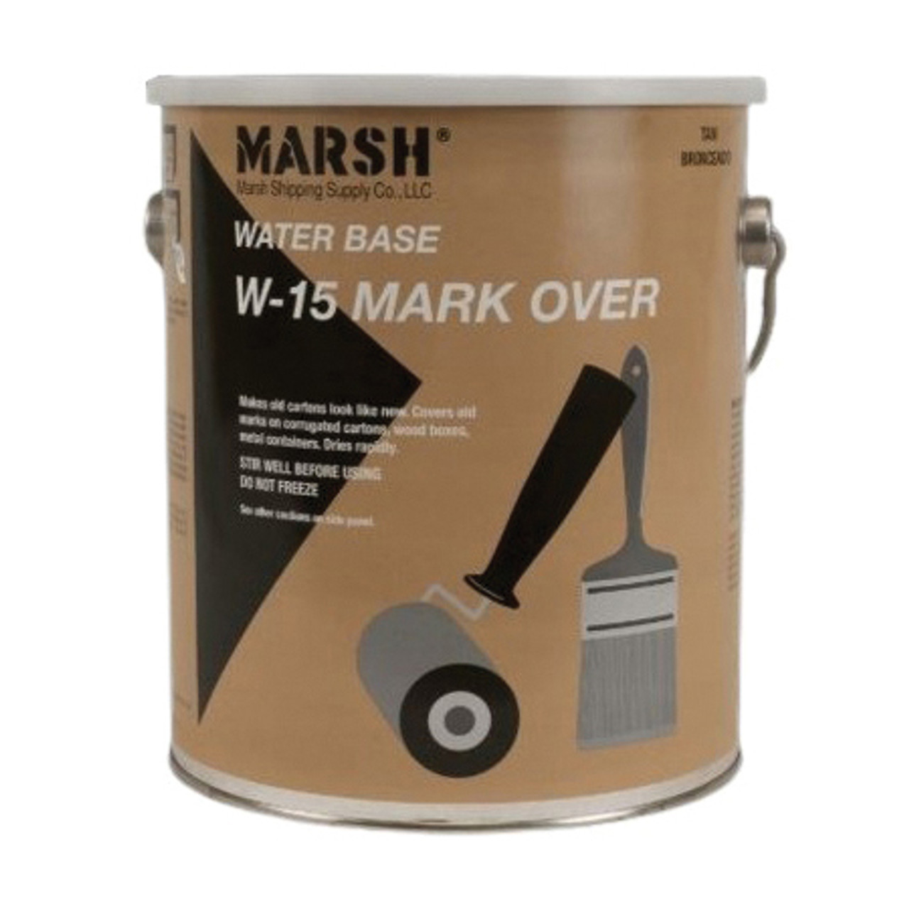 Stencil Ink, 1 gal Container, Jug, Tan , Fluid, 9.594% Calcium Carbonate,  1.08% Propane-1, 2-diol,  0.451% Iron Oxide,  0.196% Magnesite, 0.011 VOC
