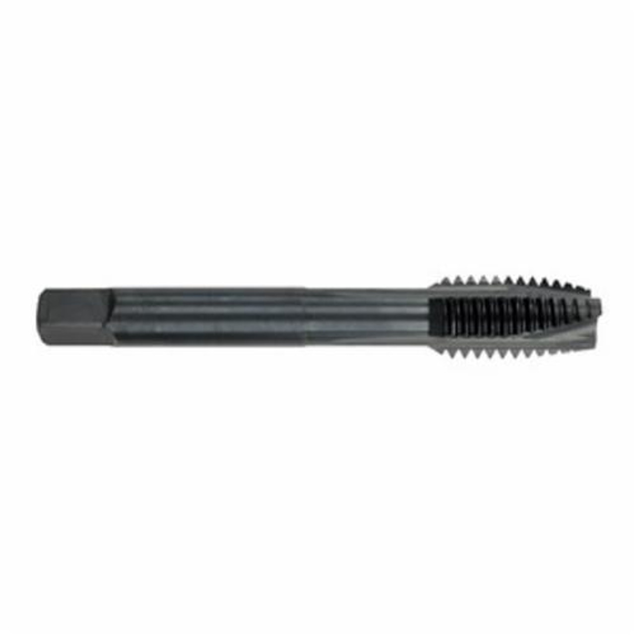 Spiral Point Tap, Plug, #10-32, Plug, Stainless Steels up to 35RC Hardness,  Steel, Imperial, UNF, #10-32 Thread, Plug Chamfer, 3 -Flute, High Speed Steel, Right Hand Cut