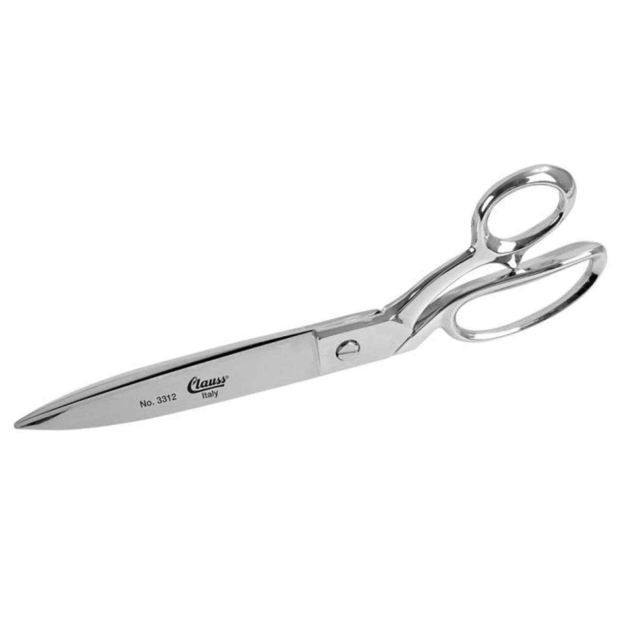 Scissor, Bent Trimmer, 5-1/4 in Lg of Cut, Steel Blade, 12 in Lg, Offset, Metal Handle, Straight Edge, Offset, Burlap,  Denim,  Leather,  Thick Tailor Fabric
