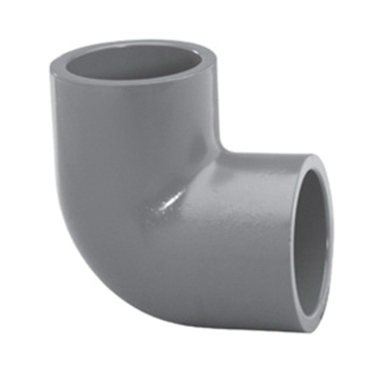 Elbow, 90 deg Elbow, 1/4 in, Slip End, SCH 80, 150 psi, Injection-Molded, PVC, Gray , 140 deg F, Domestic
