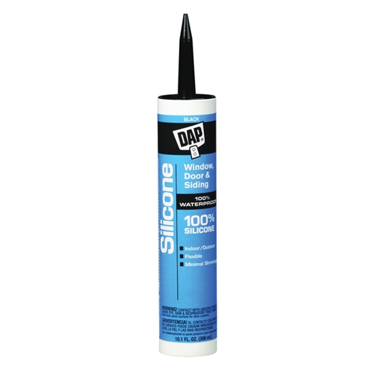 DAP Sealant, Window and Door, Cartridge, Black , -40 to 400 deg F, 0.96 Specific Gravity