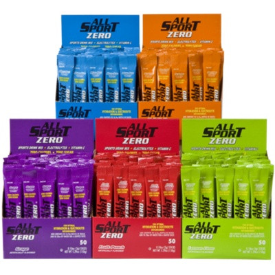 Sports Drink Mix, Pack, Blue Raz/Fruit Punch/Lemon-Lime/Orange Flavor