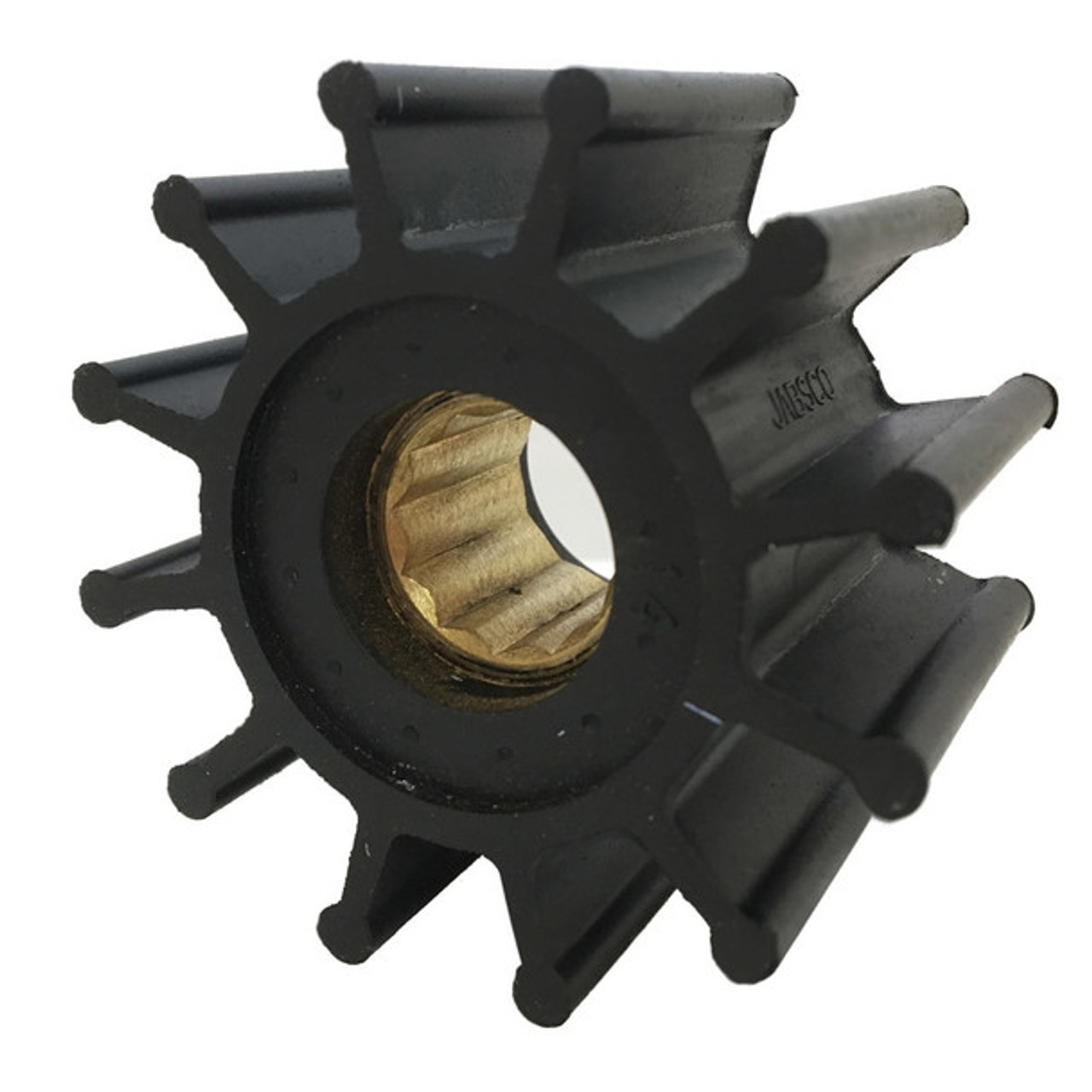 Pump Impeller, 12 -Blade, Neoprene Blade, 2-1/4 in dia,  1-1/4 in wd