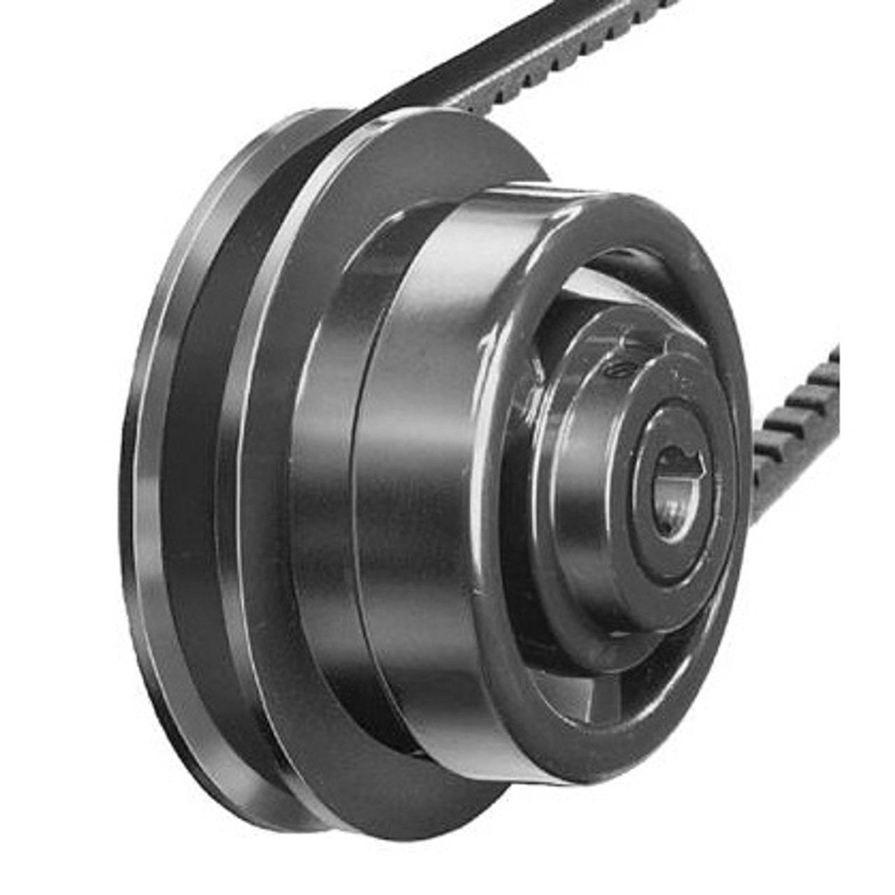 HI-LO Drive Pulley, Adjustable Center Distance, 5 in Lg, Aluminium, Bronze, 7/8 in Dia Bore, 4.06 in od, 1.88 in Wd Face, 50TBR HI-LO Drive Pulley, Adjustable Center Distance, 5 in Lg, Aluminium, Bronze, 7/8 in Dia Bore, 4.06 in od, 1.88 in Wd Face, 50TBR