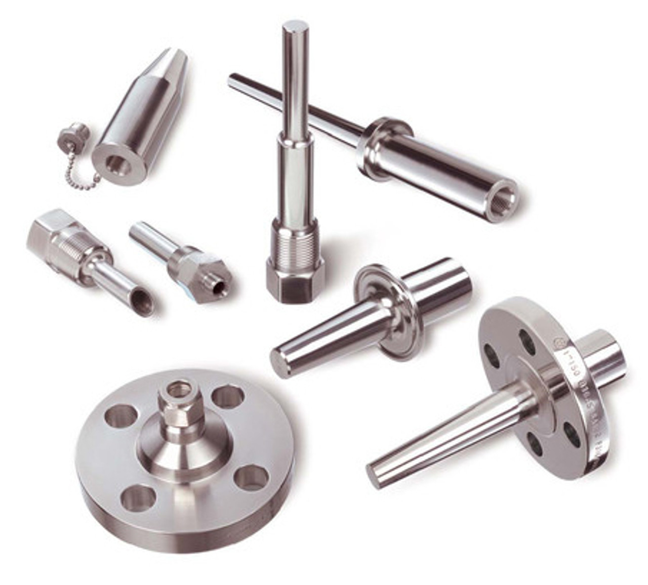 Thermowell, Threaded, 6 in Lg Stem, 3/4 in MNPT,NPT, 1/2 in NPSM Thread