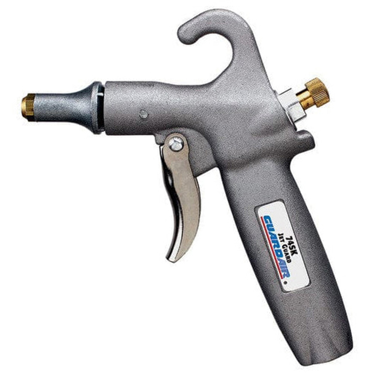 Safety Blow Gun, Jet Guard, Bare Tool, Venturi Nozzle Tip, 120 psi Working, 1/4 in FNPT Thread, Aluminium, Gray , Domestic Safety Blow Gun, Jet Guard, Bare Tool, Venturi Nozzle Tip, 120 psi Working, 1/4 in FNPT Thread, Aluminium, Gray , Domestic