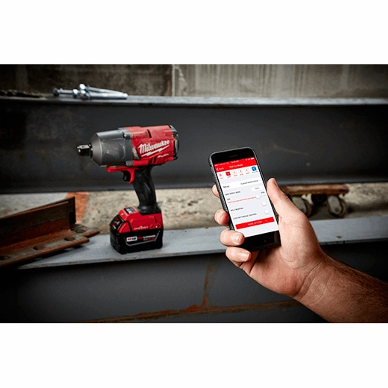 Cordless Impact Wrench, High Torque, Bare Tool, 4-Mode Straight Drive, 3/4 in Drive, Lithium-Ion, 1 Battery, Fiberglass Reinforced Housing, Pistol Grip, 18 VDC