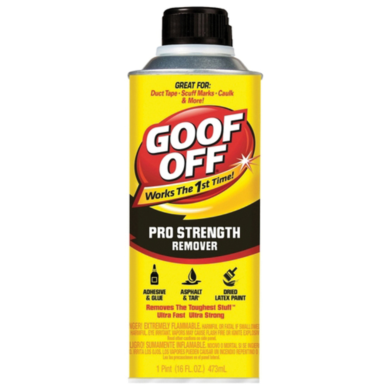 Adhesive Remover, Professional, 16 oz Container, White Color