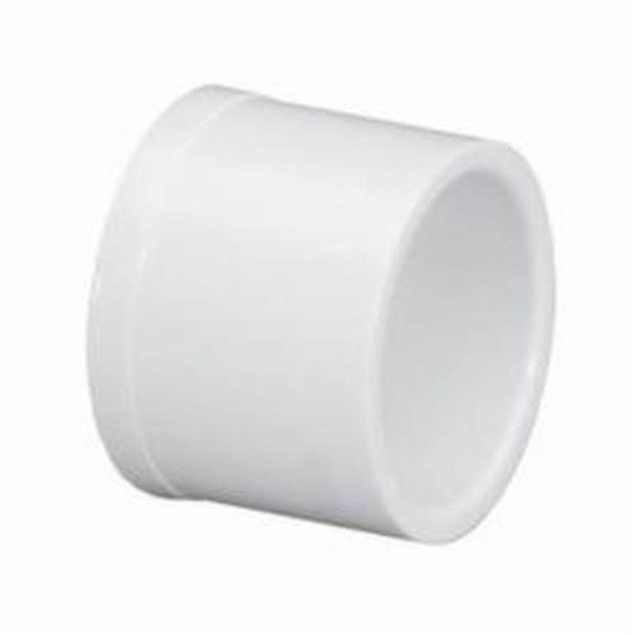 Plug, Plug, 1 in, Spigot End, 1-1/4 in Lg, SCH 40, 450 psi, Injection-Molded, PVC, Nitrile Seal, White , 73 deg F, Domestic