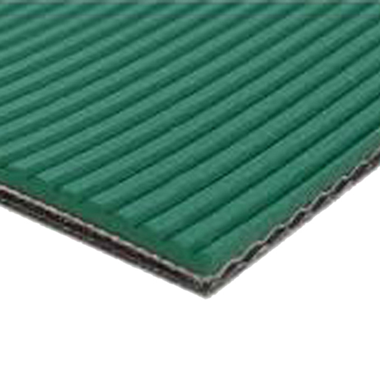 Specialty Conveying Belt, High Duty, 0.1 in Thk, 1.97 in Min Dia Pulley, -4 to 212 deg F, Rubber EPDM, Green Side Color
