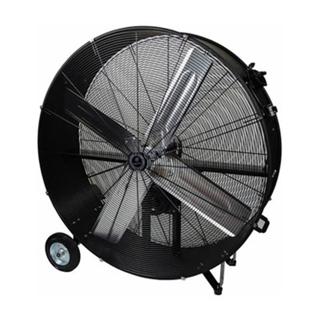Portable Blower, Commercial Belt Drive, 120 VAC, 4.8 A, 0.33 hp, 8500 to 11000 cfm, 2 -Speed, 36 in Propeller, Aluminium Propeller, 3 Conductor, Steel Housing