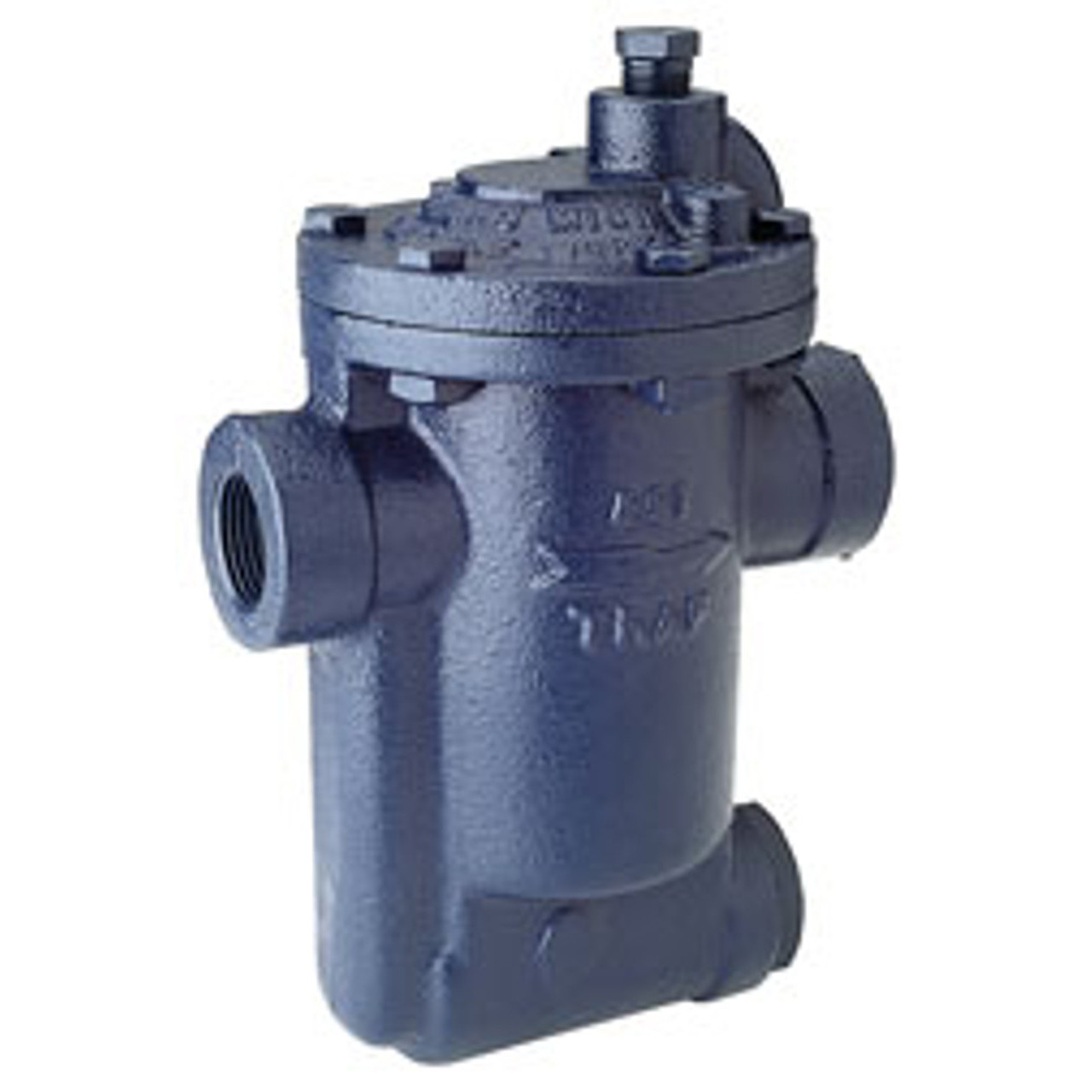 Bucket Steam Trap, Inverted, 1 in, 250 psi, Cast Iron, 450 deg F, 7-7/8 in wd,  12-3/8 in ht