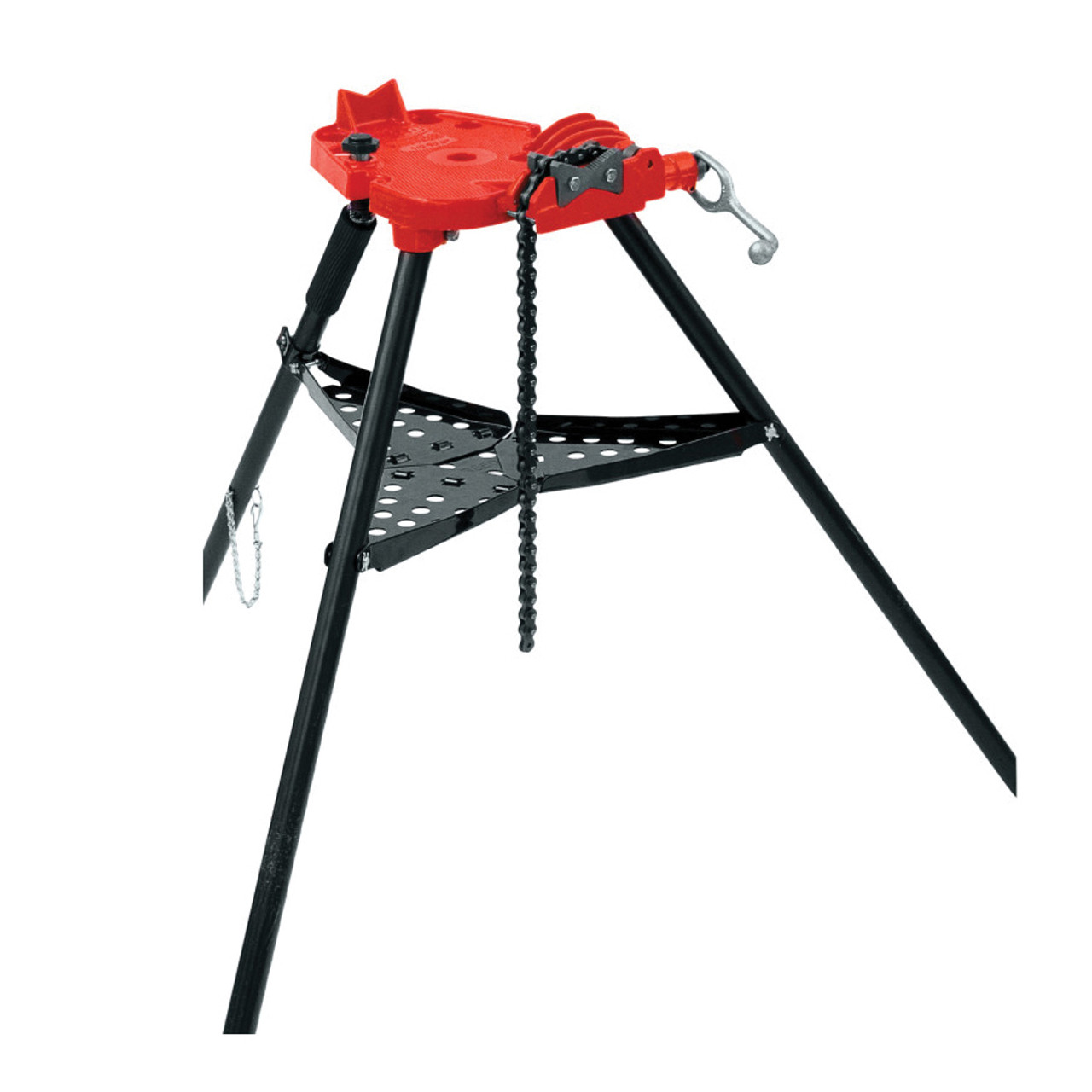 Yoke Pipe Vise, Tripod, Tripod Thread Stand, 1/8 to 6 in, 3 -Leg, Steel Yoke Pipe Vise, Tripod, Tripod Thread Stand, 1/8 to 6 in, 3 -Leg, Steel