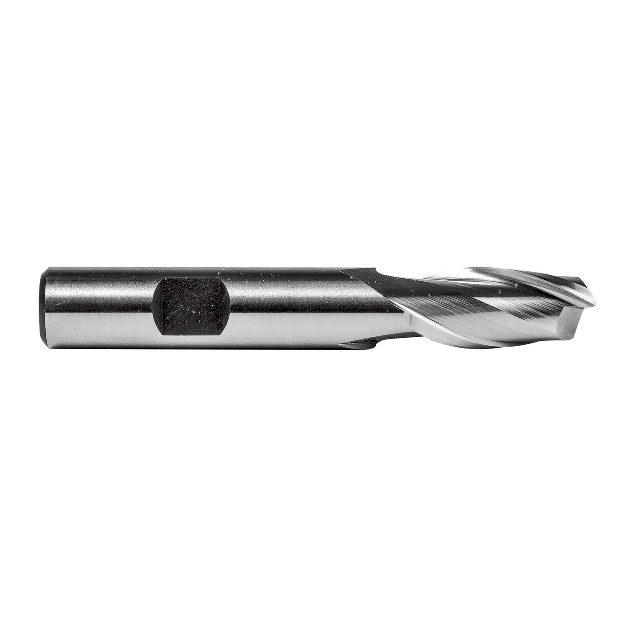 DORMER Square End Mill, Regular Length,  Single, 7/8 in Dia Cutter, 4-1/8 in Lg, 1-1/2 in Lg of Cut, 2 -Flute, Spiral Flute, 7/8 in Dia Shank, Right Hand Cut, Bright