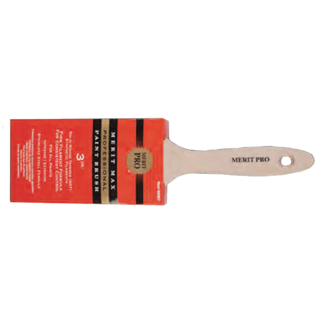 Paint Brush, China Bristle Brush, Unvarnished, Wood Handle, 1.5 to 3 in