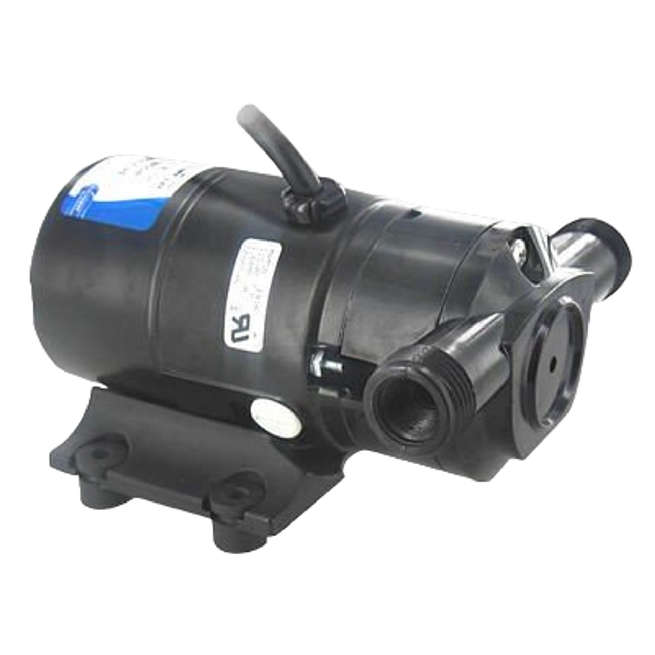 Self Priming Pump, 4 gpm, 3/8 in Inlet, 3/4 in Outlet, 115 VAC, 17.3 psi Max, Flexible Impeller, Any Position Mount