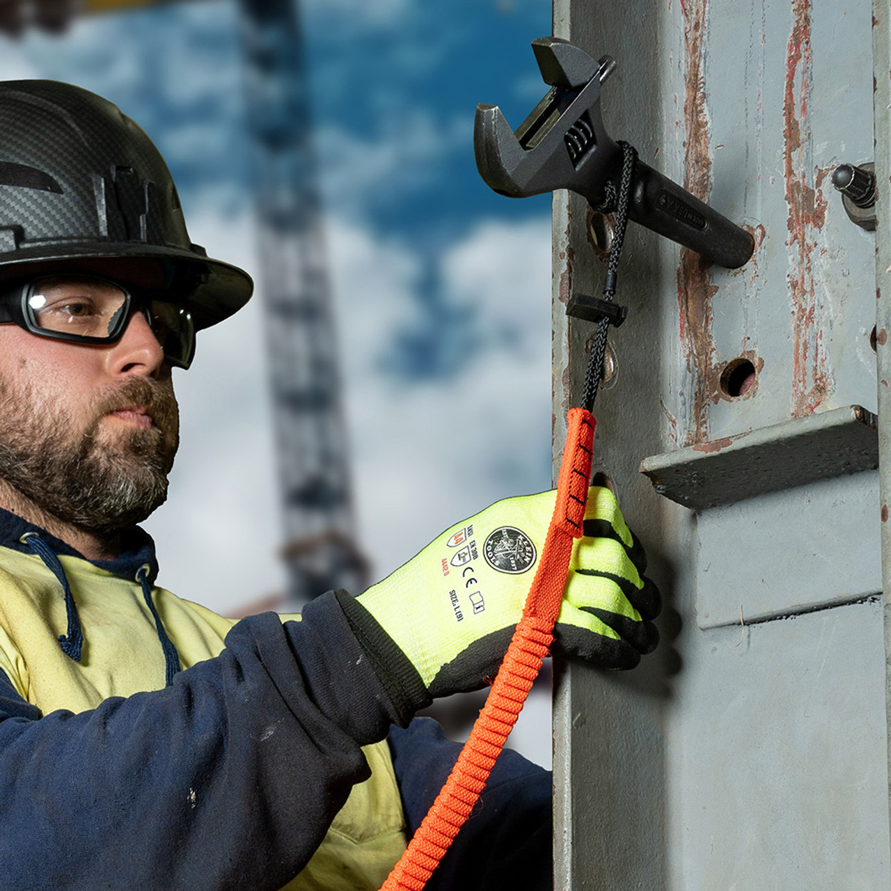 Construction Wrench, Versatile, Adjustable, 1-5/8 in Wrench Open, 16 in Lg, 0.79 in Wd Jaw, Taper, Alloy Steel Body, Alloy Steel, Black Oxide Coated Construction Wrench, Versatile, Adjustable, 1-5/8 in Wrench Open, 16 in Lg, 0.79 in Wd Jaw, Taper, Alloy Steel Body, Alloy Steel, Black Oxide Coated