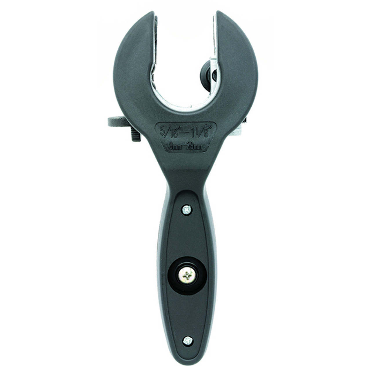 Ratchet Tubing Cutter, 5/16 to 1-1/8 in, Aluminum,  Brass,  Copper,  Stainless Steel Applicable