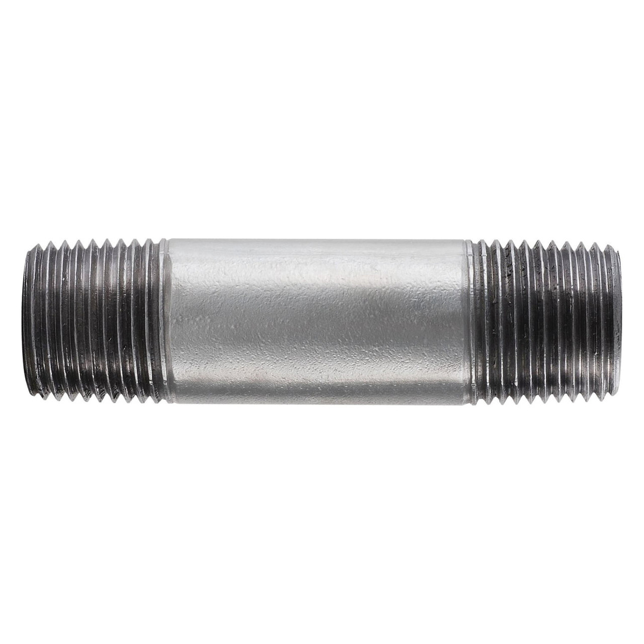 Pipe Nipple, 3 in, NPT End, 10 in Lg, SCH 40, 200 psi, 400 deg F, Hot Dipped,  Welded, Steel, Galvanized, Domestic