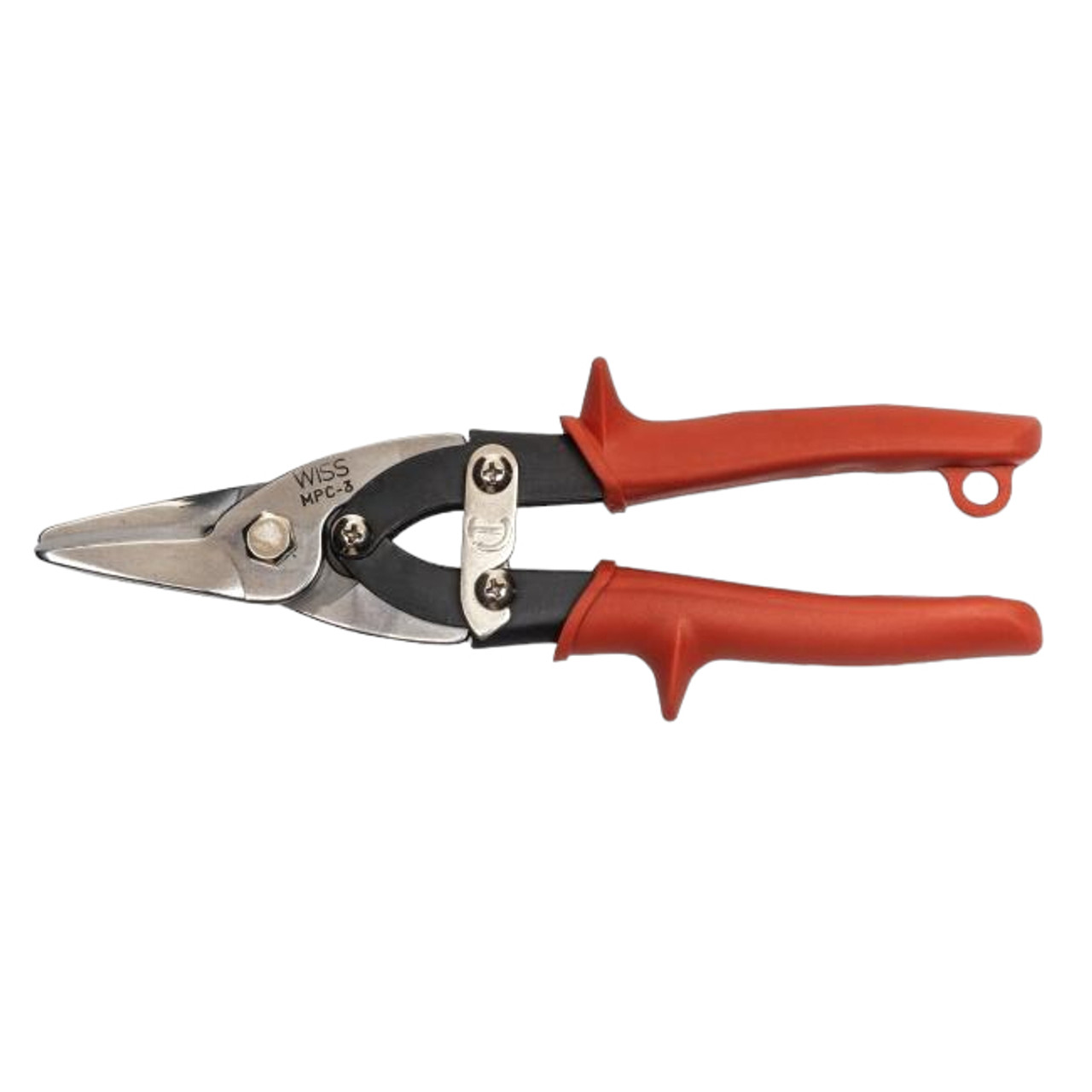 Snip, Multi-Purpose, 20 ga Low Carbon Steel, 1-3/8 in Lg of Cut, Straight/Slight Curve Snip, 9 in Lg, Serrated Blade, 1-3/8 in lg Blade, Alloy Steel Handle
