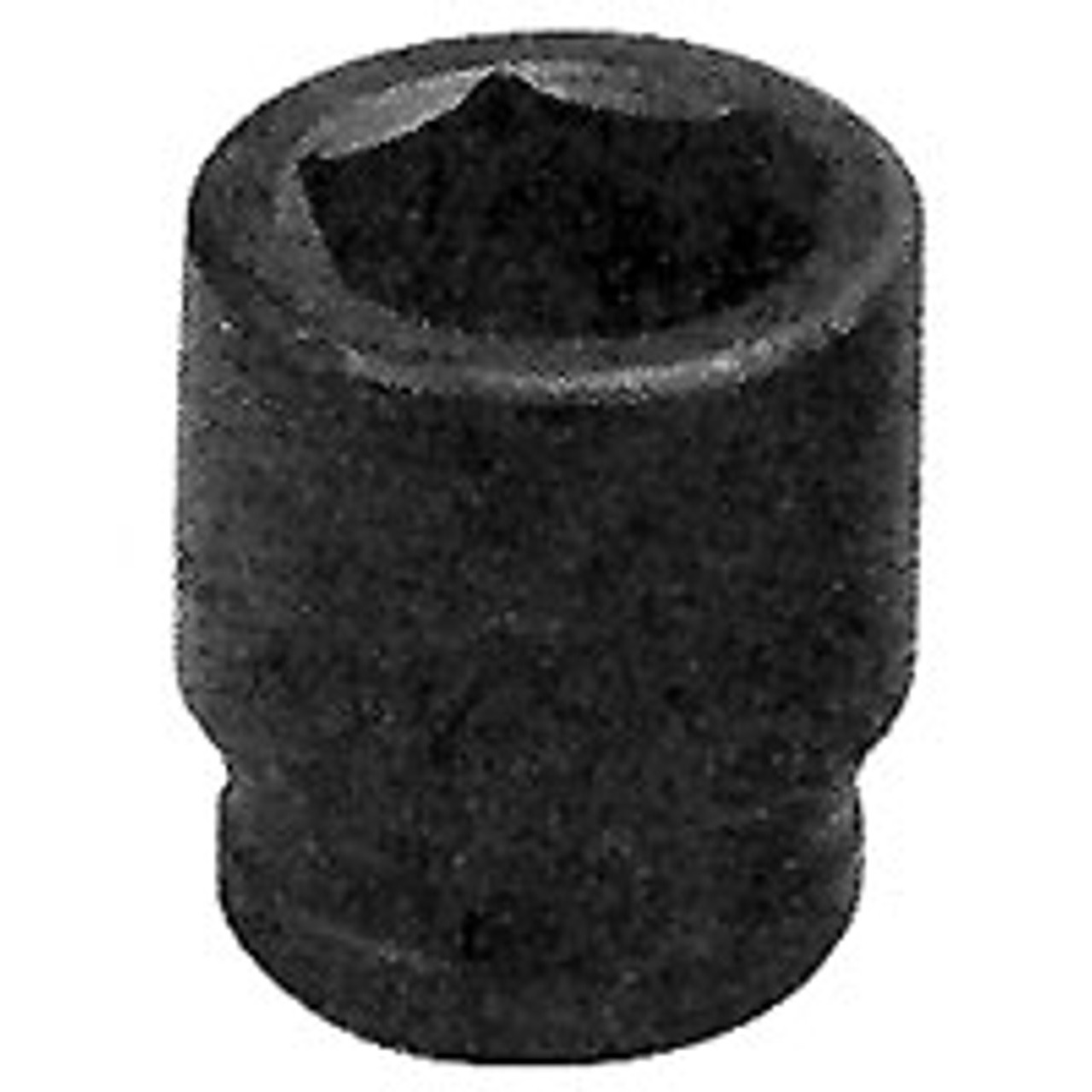 Impact Socket, 1 Impact Rated, Imperial, Square Drive, 3/4 in Drive, Shallow Length Socket, 1/2 in Socket, 2 in Lg, 17/32 in Dp Open, 1-5/8 in Wd Drive End