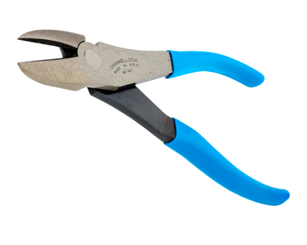 Diagonal Cutting Plier, High Leverage, 7-3/4 in Lg, Comfort Grip, High Carbon Steel Handle, Blue , Curved/Lap Joint Jaw, 1.02 in lg Jaw, Diagonal Cut Diagonal Cutting Plier, High Leverage, 7-3/4 in Lg, Comfort Grip, High Carbon Steel Handle, Blue , Curved/Lap Joint Jaw, 1.02 in lg Jaw, Diagonal Cut