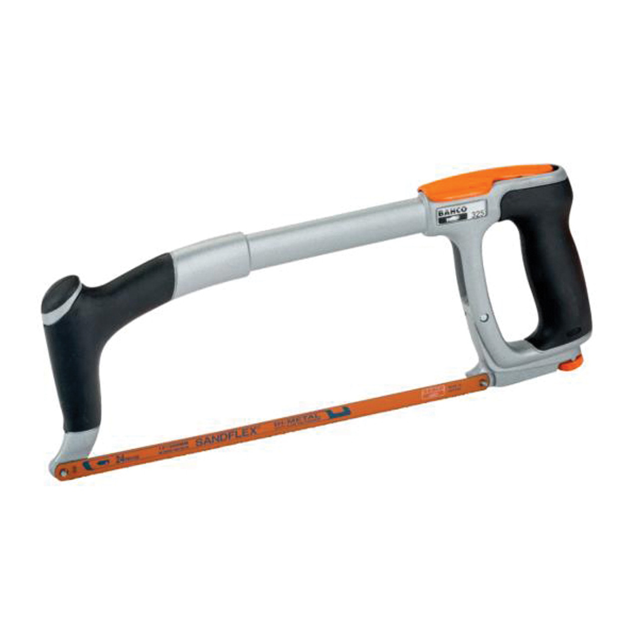 Hacksaw, Professional, 12 in Lg Blade, 55 deg Blade, 24 TPI or Pitch, Solid Aluminum Frame Hacksaw, Professional, 12 in Lg Blade, 55 deg Blade, 24 TPI or Pitch, Solid Aluminum Frame