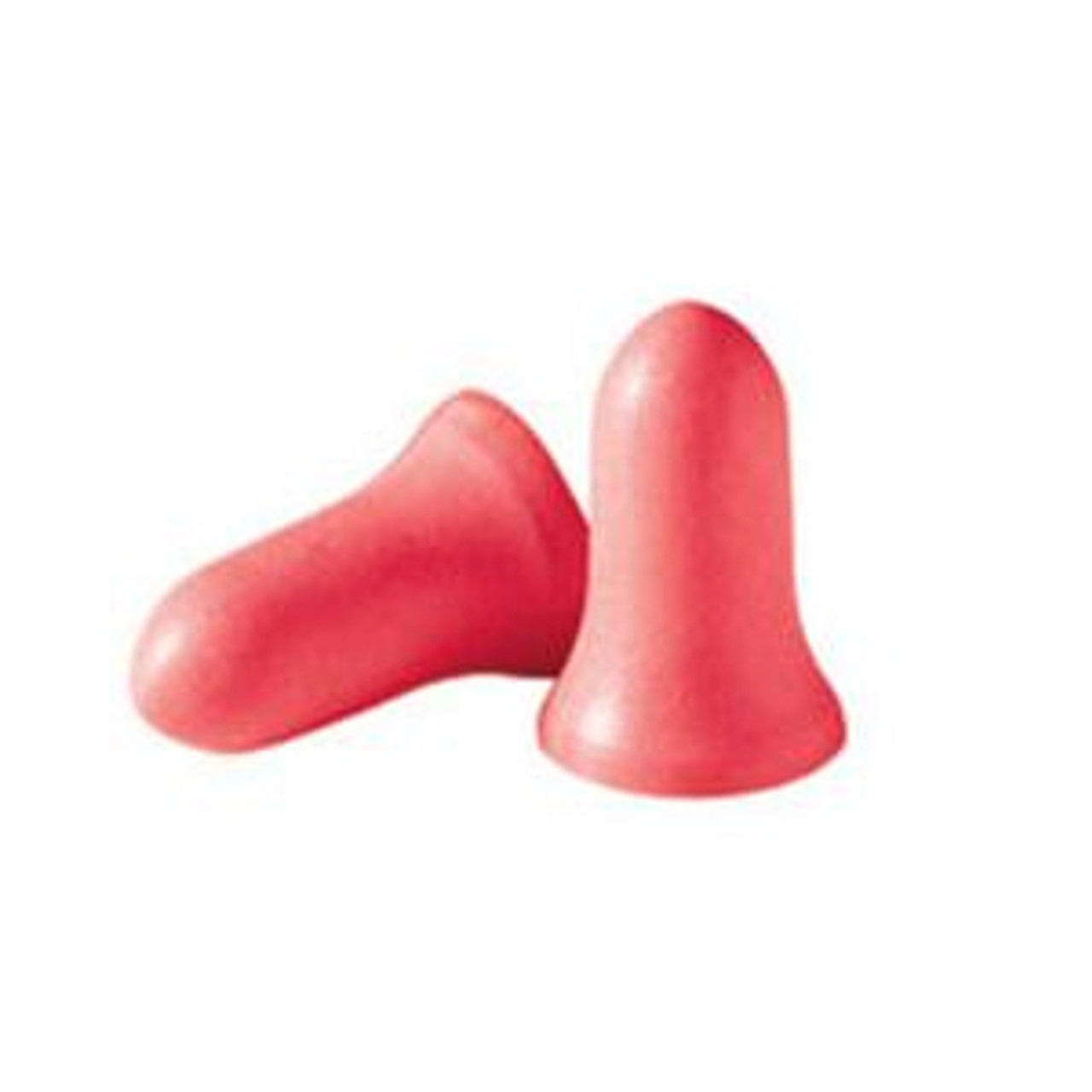 Ear Plug, Uncorded, 33 dB, Bell Shape, Universal, Polyurethane Plug, Coral Cord, Disposable