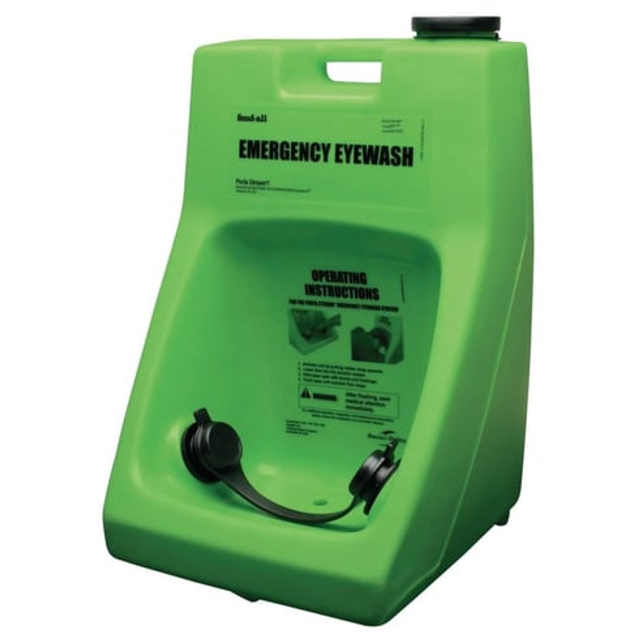 Eyewash Station, Stand,  Cart,  Wall Mount, Green , 15-1/2 in Wd, 22-1/2 in Ht