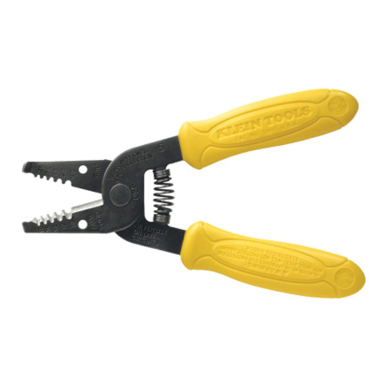 Wire Stripper, 18 to 10 AWG, 6-1/4 in Lg, Steel Core,  Plastic Dipped Handle