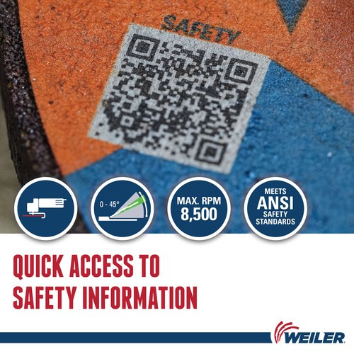 Grinding Wheel, Performance Line, 5/8 in-11 Center Hole, T Wheel Hardness, Black Wheel, 1 Reinforced, ANSI B7.1-2010, 7 in Dia Wheel, 1/4 in Thk Wheel, Coarse