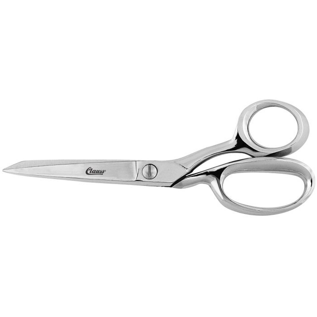 Scissor, Bent Trimmer, 3-1/2 in Lg of Cut, Steel Blade, 8 in Lg, Offset, Metal Handle, Straight Edge, Offset, Burlap,  Denim,  Leather,  Thick Tailor Fabric