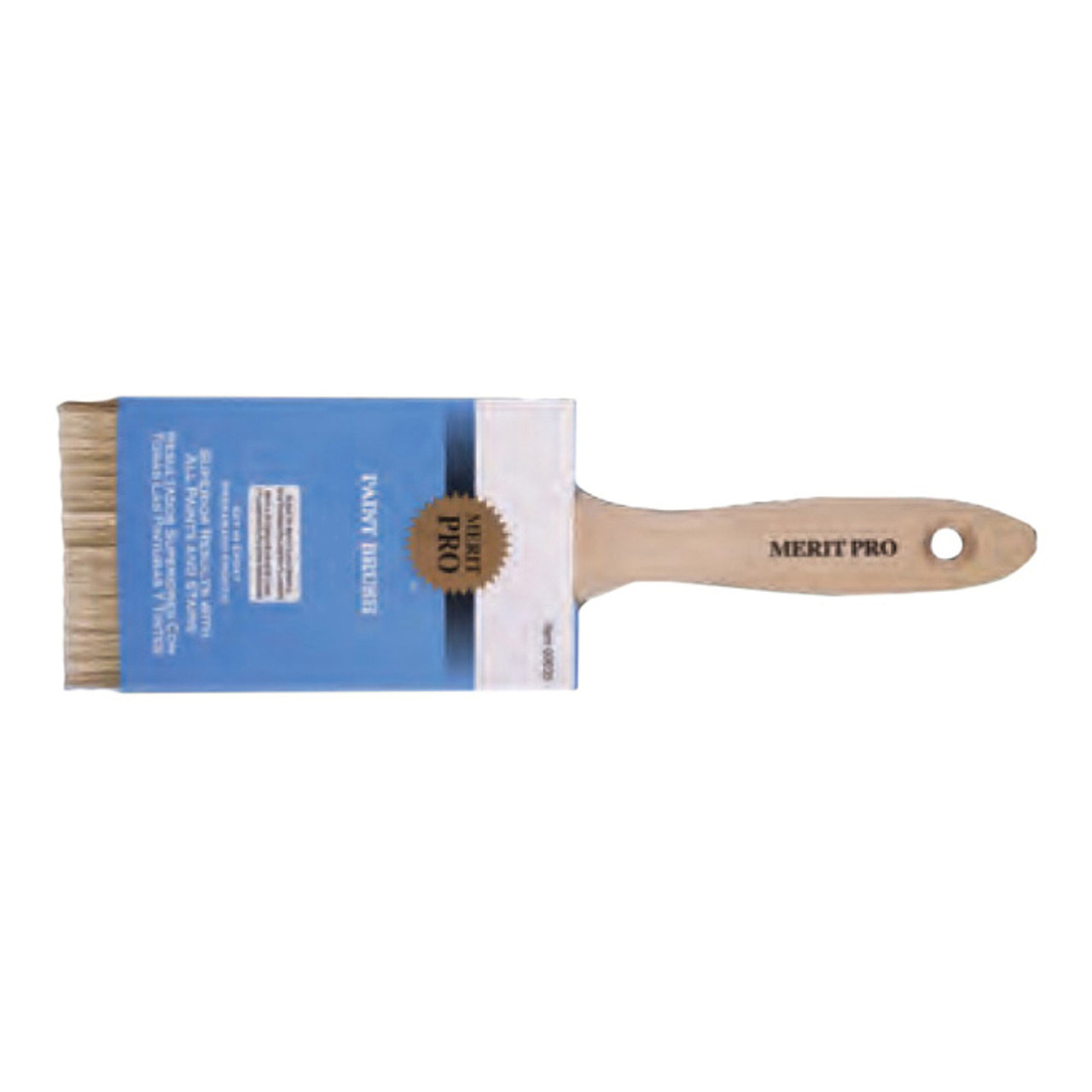 Paint Brush, 4 in Brush, China Bristle Brush, Unvarnished, Wood Handle