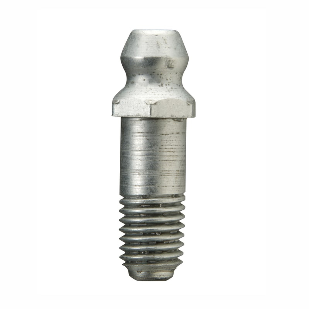 Zerk Fitting, 90 deg, 3/8 in Hex, Trivalent Zinc Plated, Steel, 1/4 in-28 Thread, 3/4 in Lg, 0.203 in Lg Shank