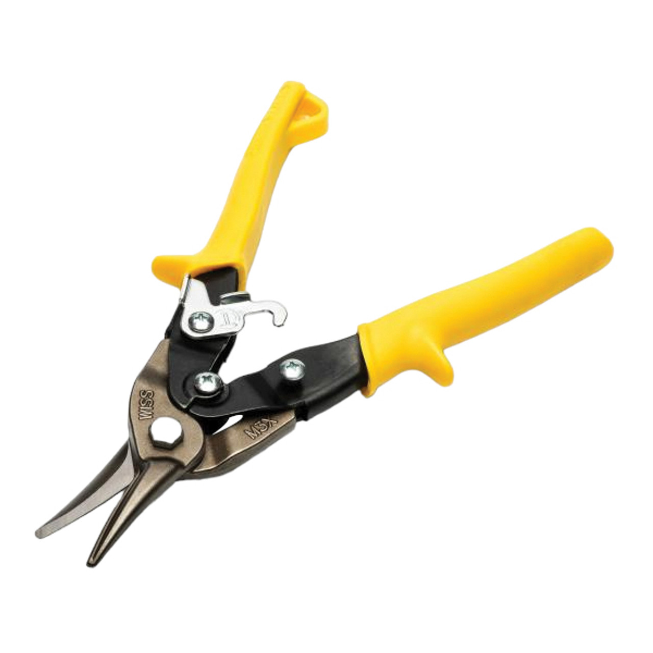 Aviation Snip, Compound Action Straight,  Left and Right Cut, 18 ga Low Carbon Cold Rolled Steel, 1-1/2 in Lg of Cut, Left/Right/Straight/Slight Snip