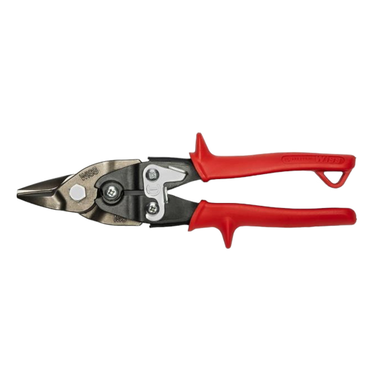 Bulldog Snip, Straight, 16 ga Low Carbon Steel, 7/8 in Lg of Cut, Left/Right/Straight/Slight Snip, 9-1/4 in Lg, Serrated Blade, 7/8 in lg Blade, Vinyl Grip