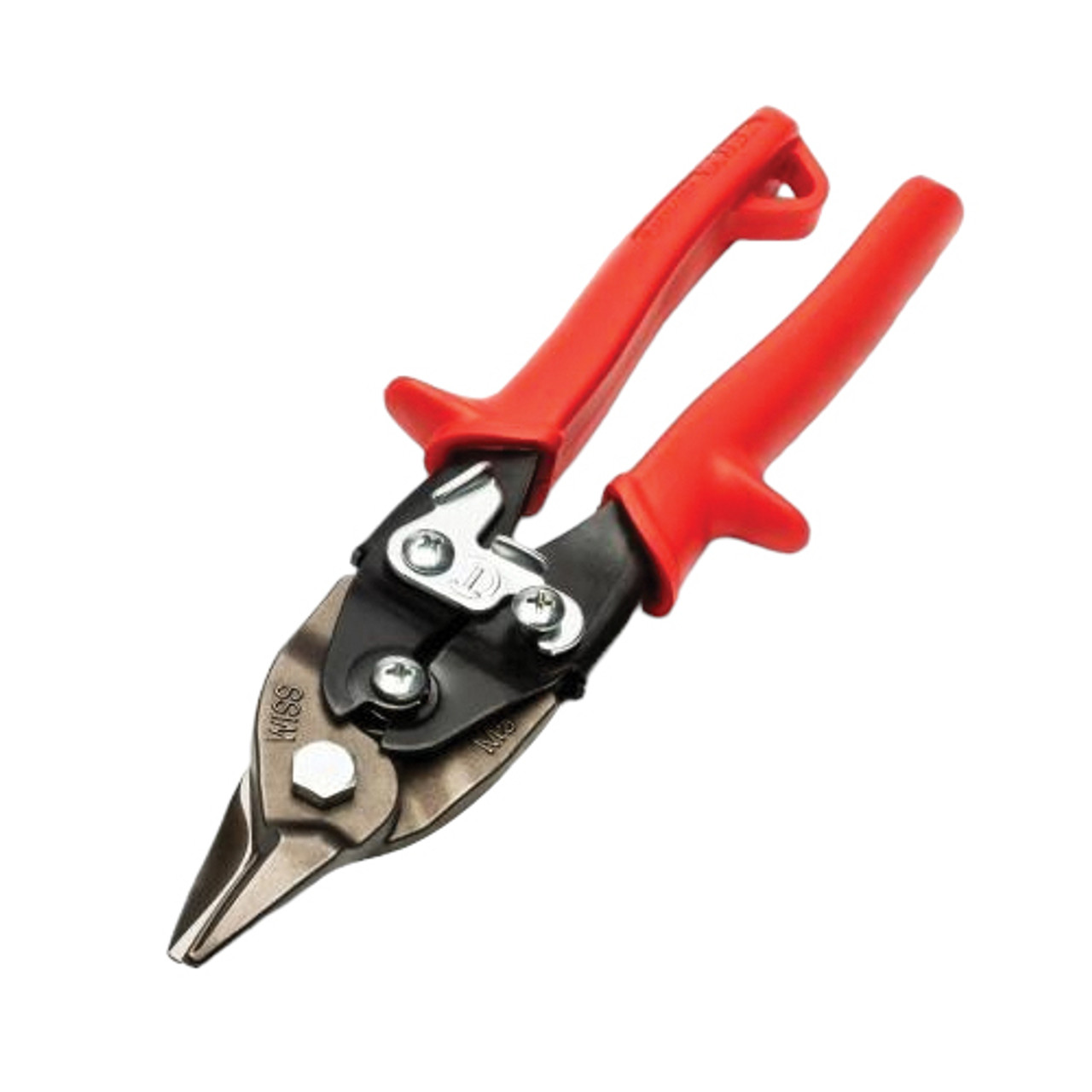 Bulldog Snip, Straight, 16 ga Low Carbon Steel, 7/8 in Lg of Cut, Left/Right/Straight/Slight Snip, 9-1/4 in Lg, Serrated Blade, 7/8 in lg Blade, Vinyl Grip