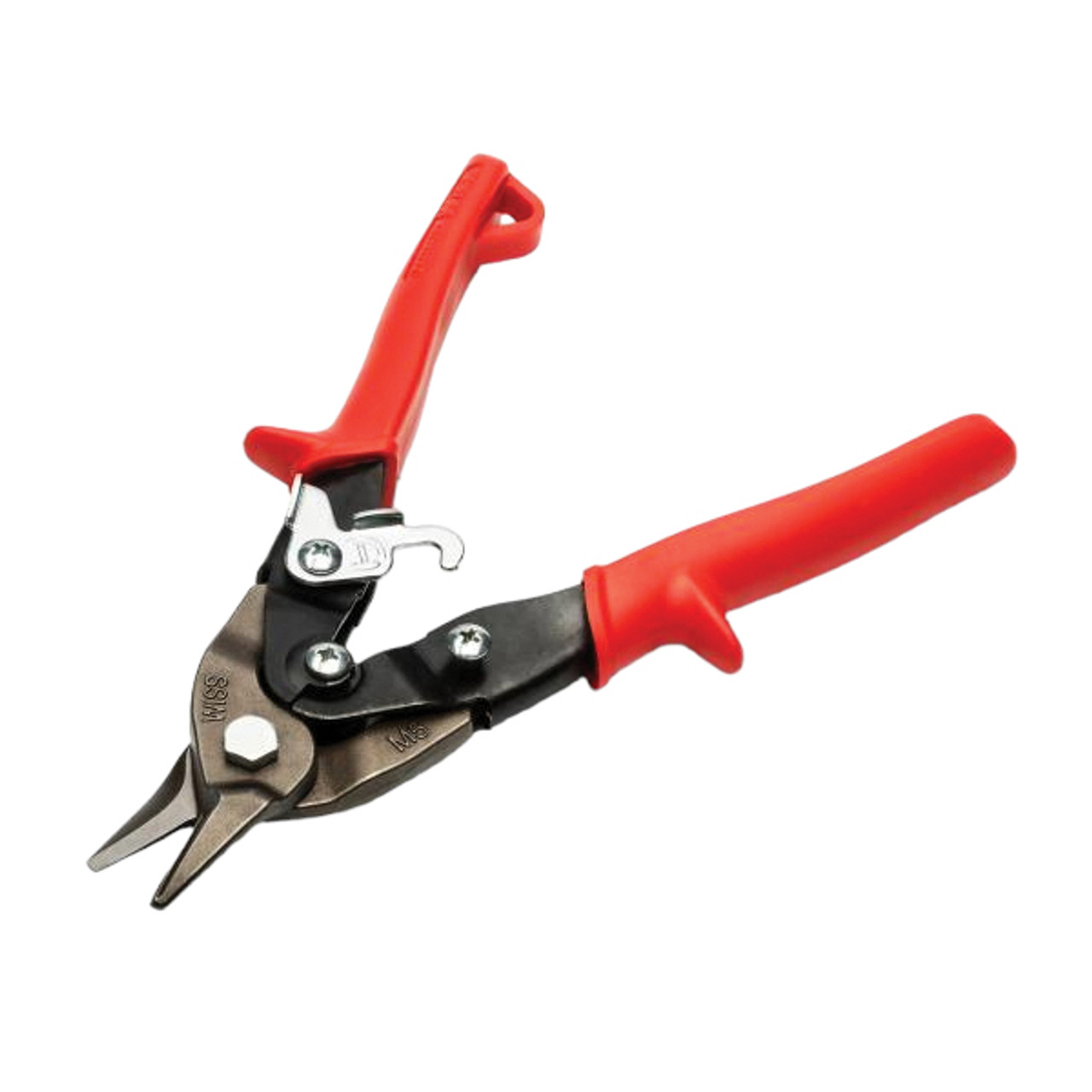 Bulldog Snip, Straight, 16 ga Low Carbon Steel, 7/8 in Lg of Cut, Left/Right/Straight/Slight Snip, 9-1/4 in Lg, Serrated Blade, 7/8 in lg Blade, Vinyl Grip
