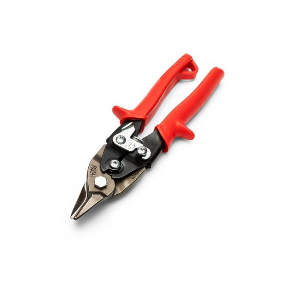 Bulldog Snip, Straight, 16 ga Low Carbon Steel, 7/8 in Lg of Cut, Left/Right/Straight/Slight Snip, 9-1/4 in Lg, Serrated Blade, 7/8 in lg Blade, Vinyl Grip