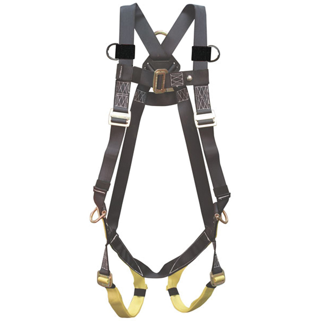Harness, Construction, Steel Hardware, Medium to 2X-Large, Pass-Through/Mating Leg Strap Buckle, Vest