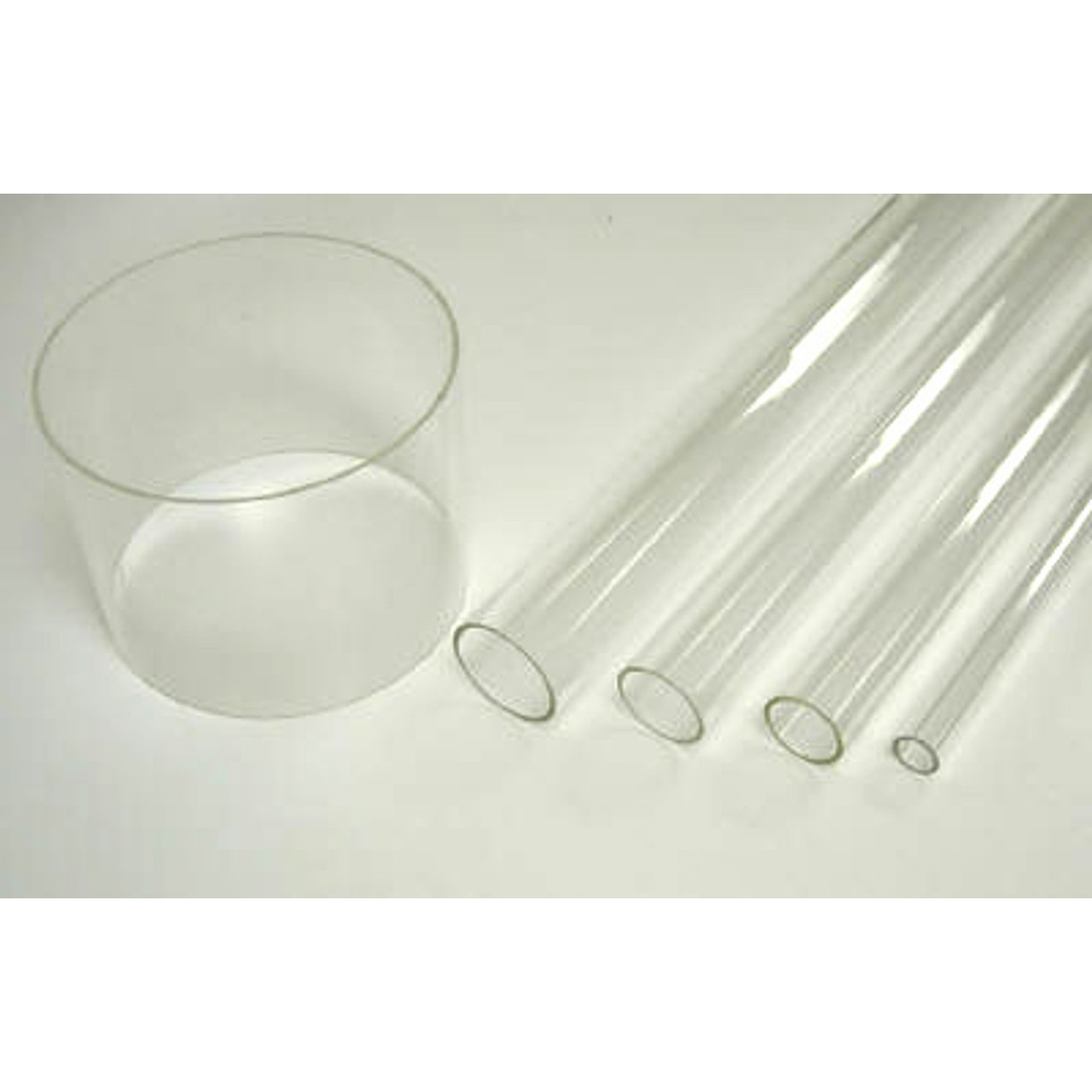 Tubing, Extruded, 1/2 in Id, 5/8 in od, 6 ft Lg, Acrylic, Clear Color