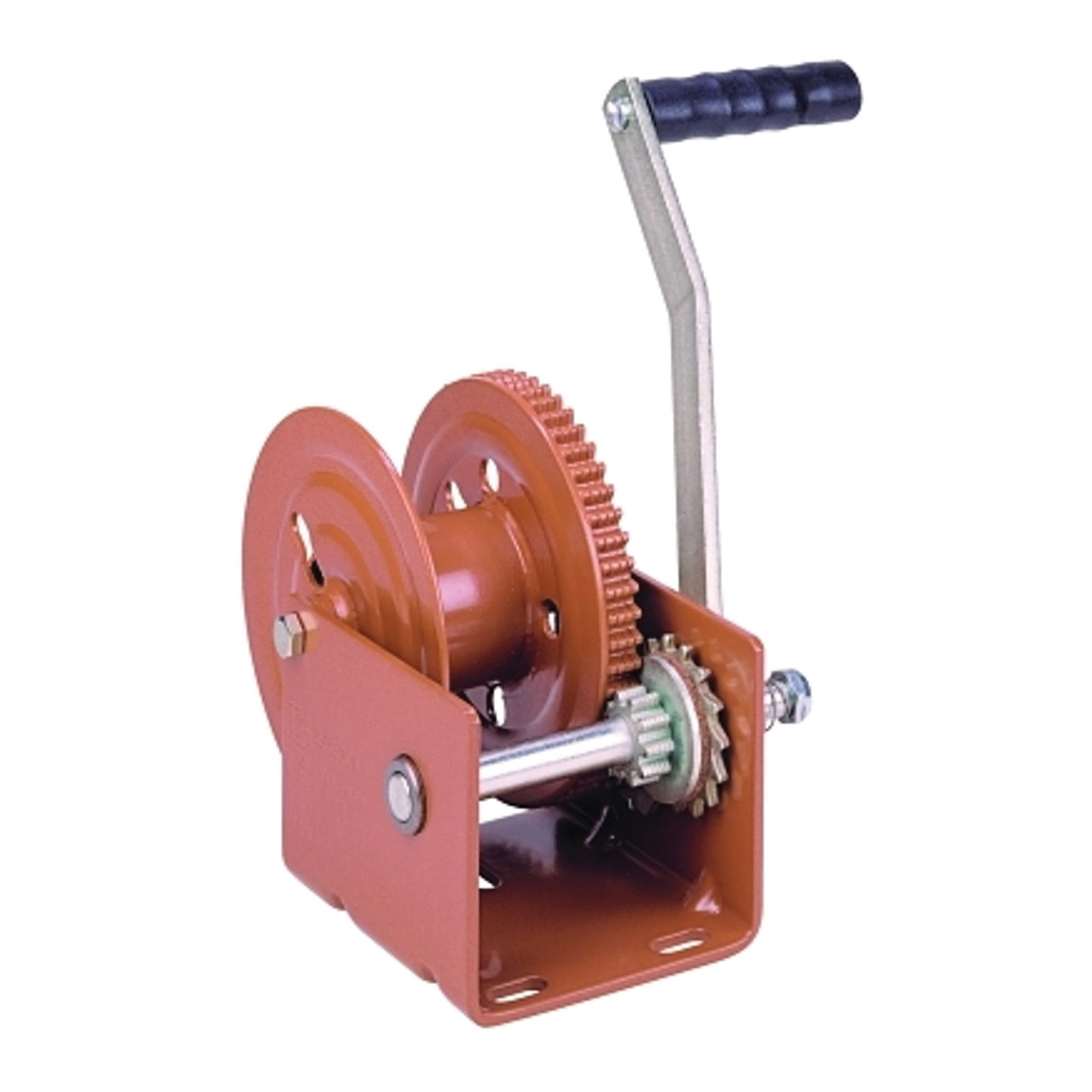 Brake Winch, 1200 lb, Suitable For Lifting and Lowering Applications,  Such As Raising Boats on Davits or Raising And Lowering Sailboat Keels, 7 in Handle