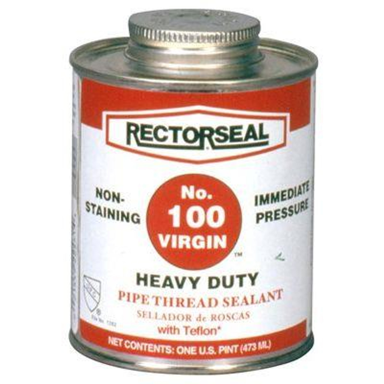 Pipe Thread Sealant, Multi-Purpose, Brush-In Cap Bottle, 1 pt Container, Slight, 1.32 Specific Gravity, > 300 deg F Flash, 0 g/L VOC, White Color Pipe Thread Sealant, Multi-Purpose, Brush-In Cap Bottle, 1 pt Container, Slight, 1.32 Specific Gravity, > 300 deg F Flash, 0 g/L VOC, White Color