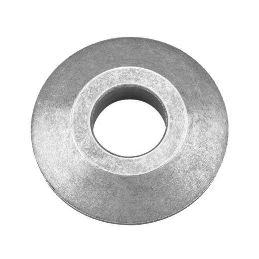 Back Flange, Non-Threaded, Suitable For 4-1/2 in and 5 in Angle Grinders, 7/8 in Arbor,  1.69 in od,  0.34 in thk, Metal, Silver Color