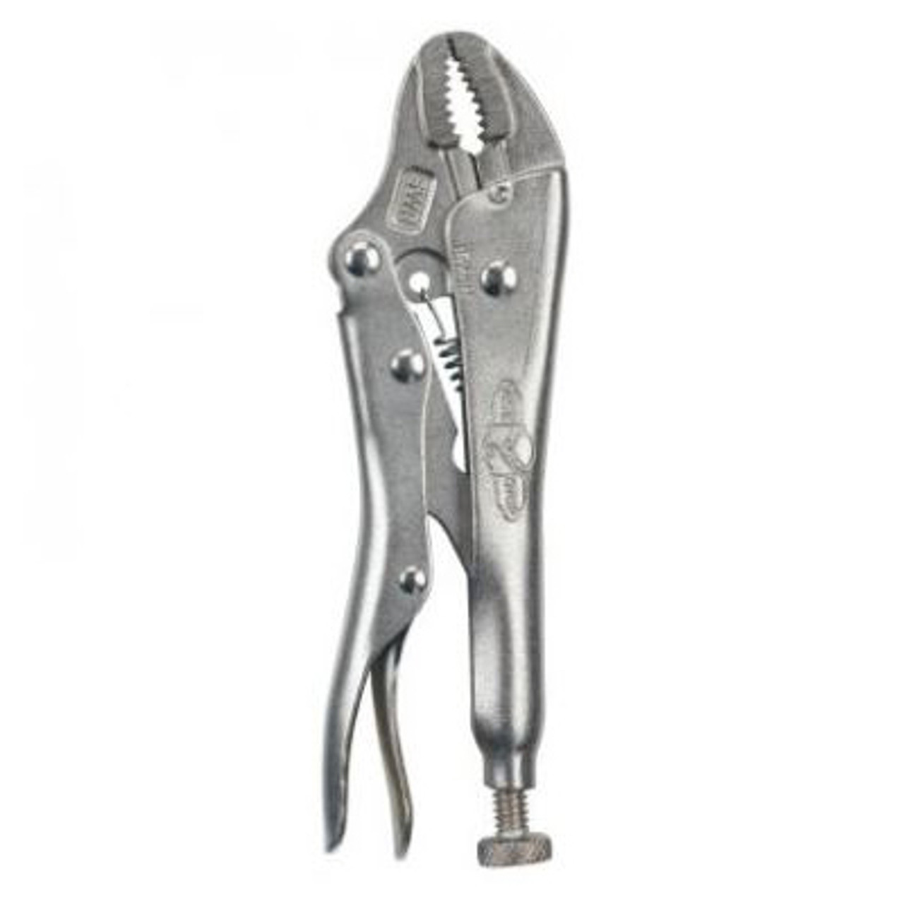 Locking Plier, Curved Jaw, 1-1/8 in Jaw, Alloy Steel Jaw, 5 in Lg