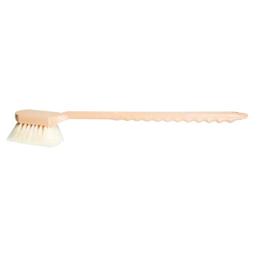 Fender Brush, Synthetic Fabric Trim, Cream Trim, Long, Plastic Handle, 21-1/2 in Lg, Plastic Block, 2 in Lg Trim, 2 in lg Trim